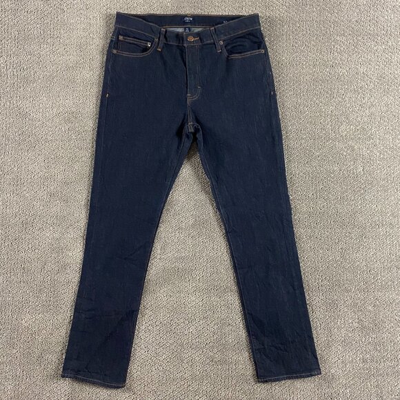 NWOT J.CREW Flex Slim Fit Jeans Men's 32 x 30 Measures 34 x 30 Blue - Picture 1 of 12